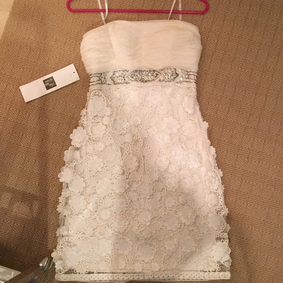 Sue Wong Dresses & Skirts - Sue Wong nocturne white strapless dress